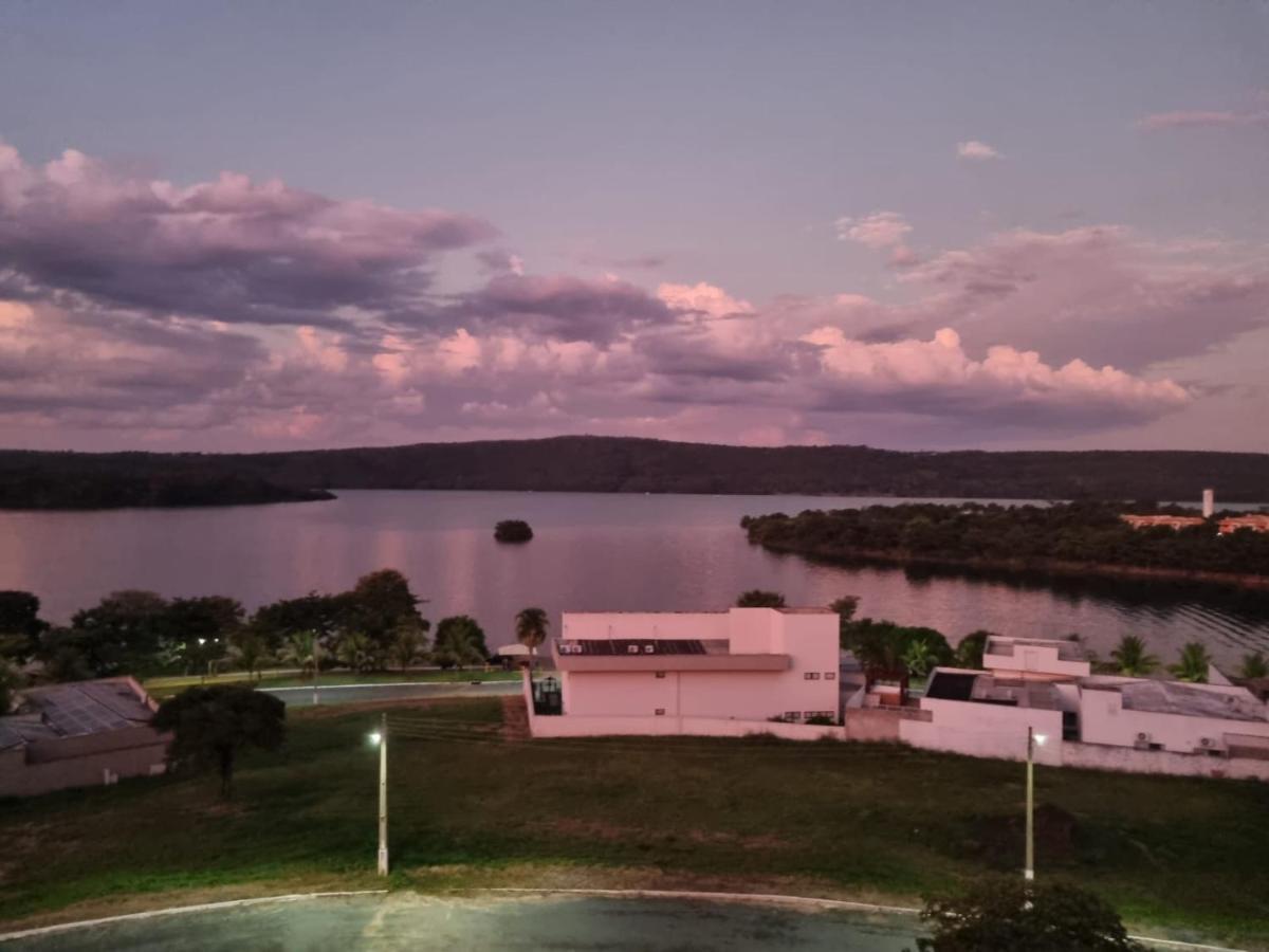 Enseada Nautico Apart Flat I Vista Para O Lago Corumba Caldas Novas Buitenkant foto